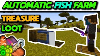 EASIEST Automatic AFK Fish Farm Tutorial - Minecraft Bedrock 1.20
