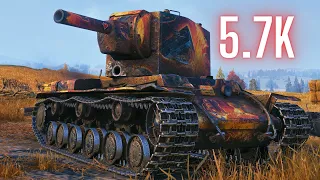 World of Tanks KV-2  5.7K Damage 8 Kills & KV-2  5.2K etc