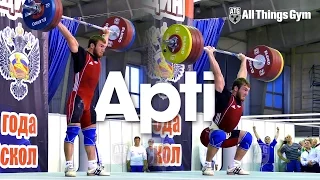 Apti Aukhadov All Lifts 2015 Russian Weightlifting Championships