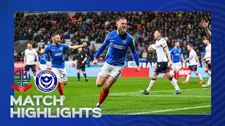 Highlights | Bolton Wanderers 1-1 Pompey