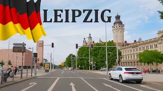 DRIVING in LEIPZIG, State of Saxony, GERMANY I 4K 60fps