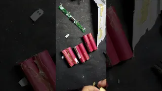 salvaging 18650 Li-ion cells from old laptop battery pack