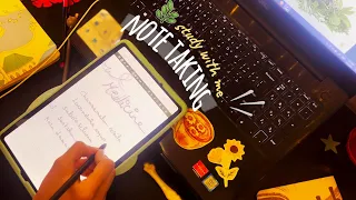 Study with me ~ finals week vlog 🌿 note taking & study music | Herbal medicine & Aromatherapy