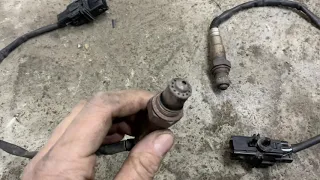 infiniti fx35 how to change front oxygen sensor замена передних кислородных датчиков лямбда-зонд