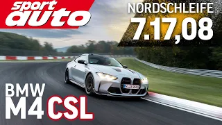 BMW M4 CSL | Nordschleife HOT LAP 7.17,08 min | sport auto Supertest