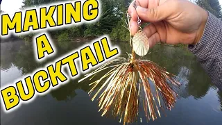 HOW TO Make Your Own Bucktail.  Single Bladed Bucktail Assembly and Modifications.