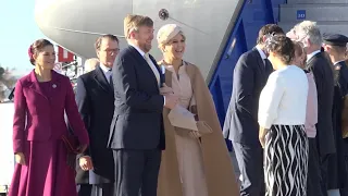 Victoria en Daniel verwelkomen Willem-Alexander en Máxima in Stockholm