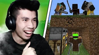 Reacting To Minecraft Survivalist VS 3 Hitmen