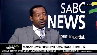 Moyane gives president Ramaphosa an ultimatum: Adv Erik Mabuza