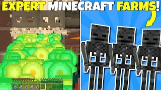 11 EXPERT LEVEL Minecraft Farms EVERY Survival World NEEDS! (Minecraft Bedrock Edition)