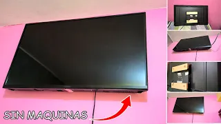 SUJETADOR DE TELEVISION PARED: La SOLUCION Perfecta Para AHORRAR Espacio - Sin Maquinas - LUIS LOVON