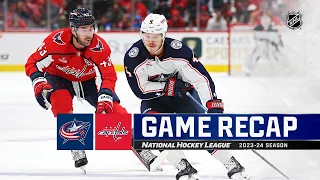 Blue Jackets @ Capitals 11/18 | NHL Highlights 2023