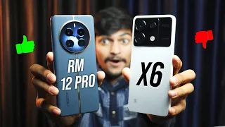 realme 12 Pro vs POCO X6 5G Full Comparison | Camera, Display, Battery, Performance | Speed Test 🔥