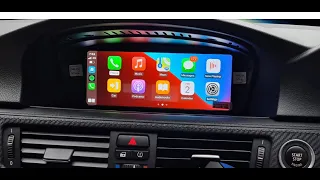 bmw android stereo and a busy shop