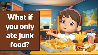 What if you only ate junk food? | Educational Videos for kids | Curmetoons