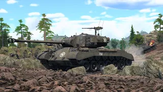 War Thunder: USA - M26 Pershing Gameplay [1440p 60FPS]