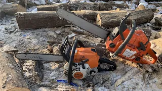 Лучшая копия бензопилы HUSQVARNA 365. Работа, разбор, замер компрессии/STIHL MS 211 C-BE