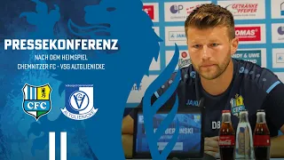 Chemnitzer FC | Pressekonferenz nach dem Heimspiel gegen VSG Altglienicke