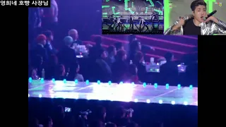 [Fancam] 160114 BTS, EXO Reaction to iKON 'Apology', 'Dumb & Dumber' @ 2016 Seoul Music Awards