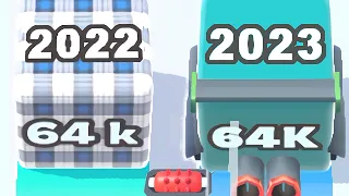 JELLY RUN 2048 — 2022/2023 GAME COMPARISON (Version: 1.6 vs 1.32.2 Gameplay)