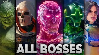 Marvel Avengers - All Boss Fights & Ending + DLC's [HD]