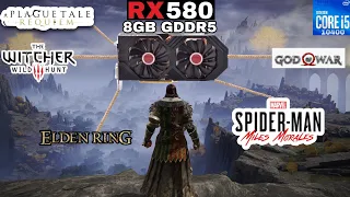 RX 580 | Elden Ring , God of War , Spider-Man: Miles Morales , A Plague Tale: Requiem , Witcher 3