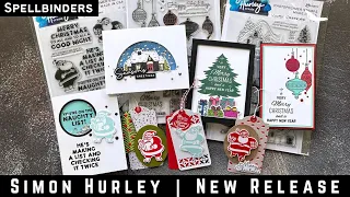 Fun Christmas Cards & Tags w/ Simon Hurley & Spellbinders | #teamspellbinders #neverstopmaking