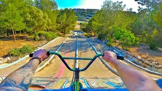 BMX RIDING AT INSANE ABANDONED WATERPARK BARCELONA!