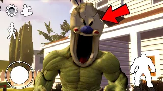 Funny moments in Ice Scream Hulk Mode || Experiments with Rod Animation 01