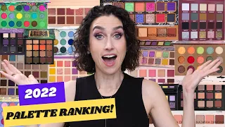 RANKING EVERY PALETTE I TRIED IN 2022 from Worst to Best!