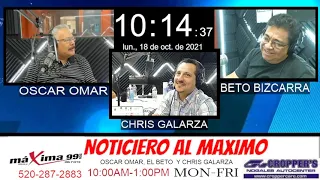 Noticiero Al Máximo Con Oscar Omar Felix, ''Betun'' Vizcarra Y Chris El ''Machu Picchu'' #Podcast309