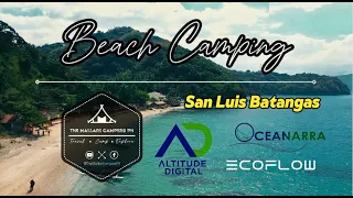 [4K] BEACH CAMPING | CAMPSITE REVIEW | OCEANARRA BEACH RESORT | BATANGAS