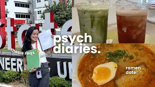 PSYCH DIARIES 📚: thesis reqs, ramen lunch date, & other errands