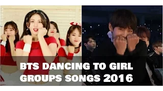 💚 BTS (방탄소년단) dancing to girl groups' songs 2016 💚