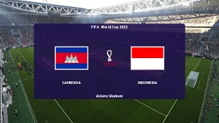 PES 2021 - Cambodia vs Indonesia - FIFA World Cup 2022 - Full Match - All Goals HD - Gameplay PC