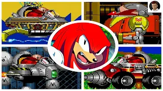 Sonic the Hedgehog 2 - All Bosses as Knuckles (NO DAMAGE)