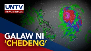 ‘Chedeng’ naging typhoon na; malalakas na ulan dahil sa Habagat, inaasahan – PAGASA