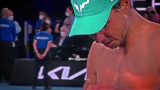 Rafael Nadal gets emotional after beating Matteo Berrettini to reach Australian open final