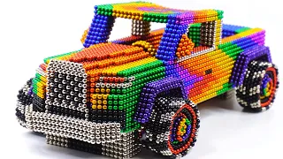 DIY - How To Make Rolls Royce Monster Truck From Magnetic Balls (ASMR Satisfying) - Haeon Magnet 4K