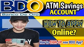 HOW TO APPLY BDO ACCOUNT ONLINE ?| ATM SAVINGS ACCOUNT | NEW APP | Tagalog | Small King Vlogs