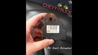 NO Defrost or Floor Mode - 2003-2014 Chevy Truck 2005 - A/C Air Door Actuator Stuck - Gone Bad