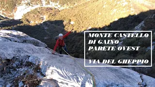 Monte Castello di Gaino - Parete Ovest - Via del Gheppio