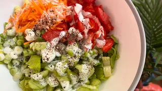 The best vegetable salad you will ever make | so fresh and crunchy vegetable salad