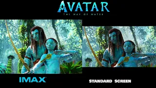 AVATAR 2 THE WAY OF WATER : IMAX Screen Vs Standard Screen Trailer 2 (4K ULTRA HD) 2022