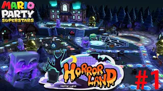 Mario Party Superstars-Horror Land 10 Turns Random characters gameplay PART1