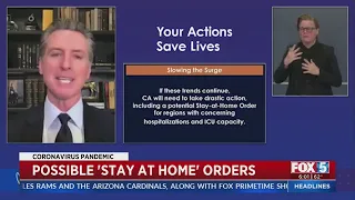 Gov. Newsom Mulls More Stay-At-Home Orders