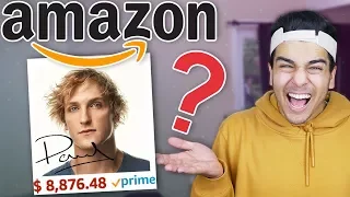 Buying 100% RANDOM Amazon Items! YOUTUBER EDITION! (Logan Paul, David Dobrik, Wolfieraps & MORE!)