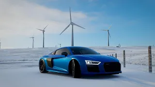 Forza Horizon 4 Driving in the SNOW ❄️ Audi R8 V10 Plus (Logitech G920) Gameplay