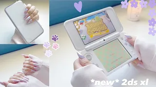 unboxing the lavender *new* nintendo 2ds xl 🦄🪻💟