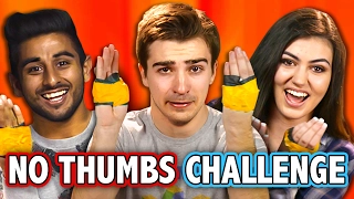 NO THUMBS CHALLENGE (ft. React Cast) | Challenge Chalice